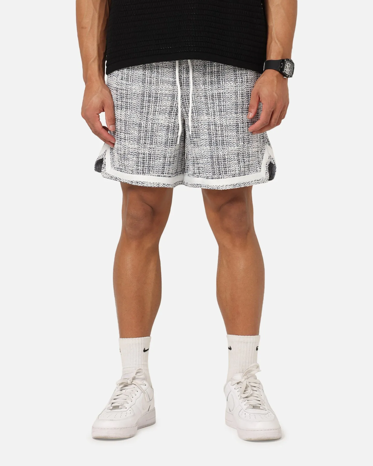 XXIII Textured Ball Shorts Navy/Cream sold by Culture Kings