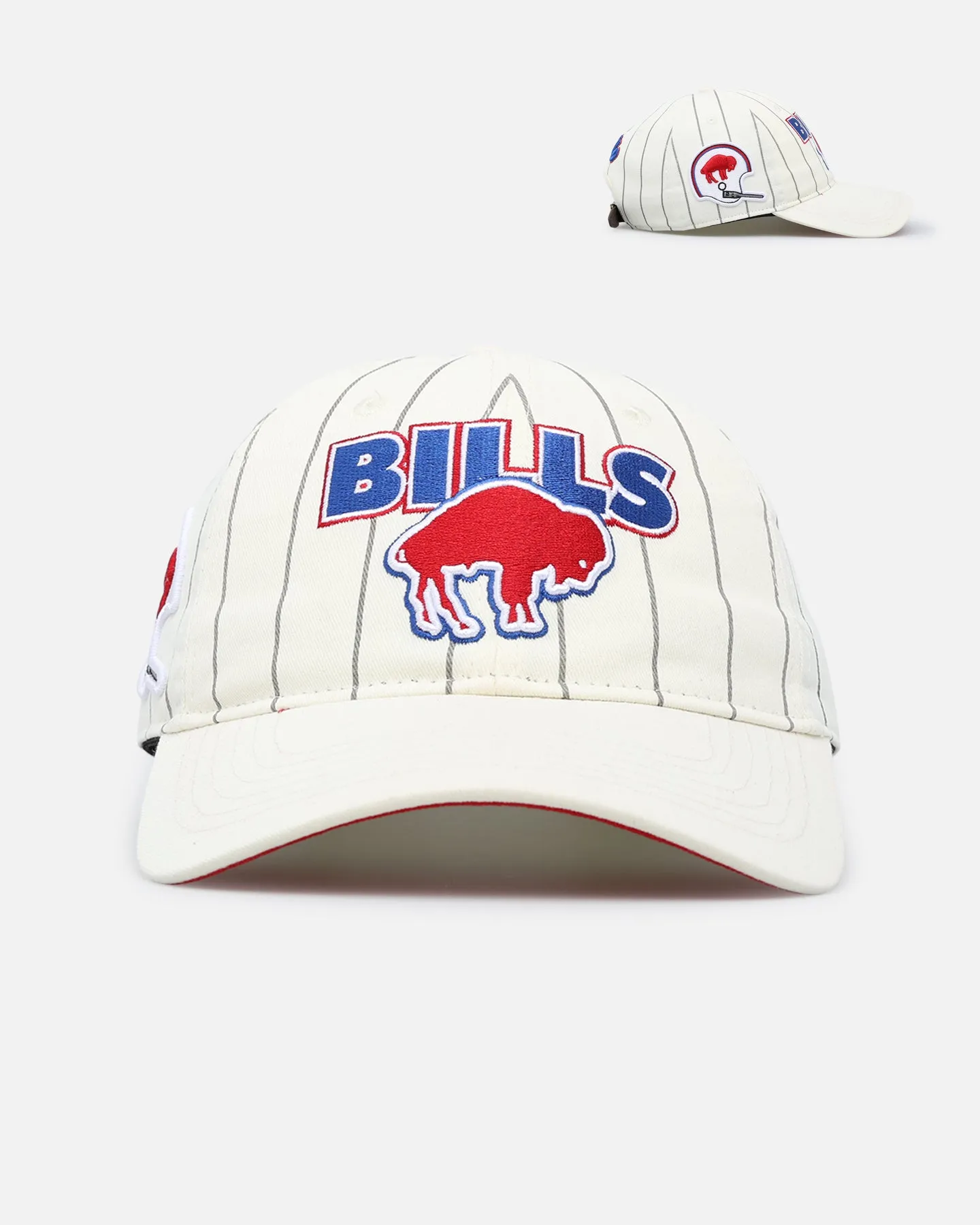 Pro Standard Buffalo Bills Pinstripe Dad Hat Strapback Eggshell/Yellow sold by Culture Kings