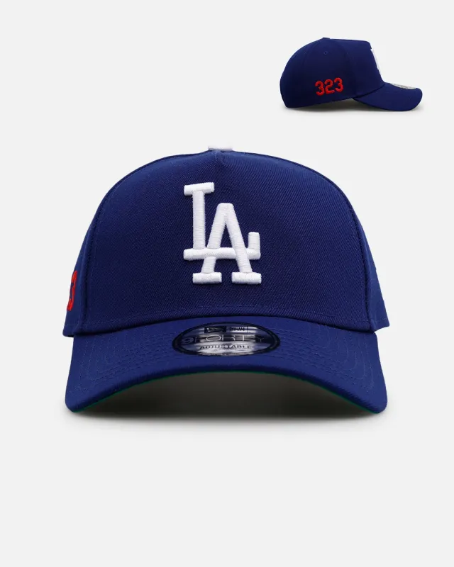 New Era Los Angeles Dodgers 'Area Codes' 9FORTY A-Frame Snapback Dark Royal sold by Culture Kings