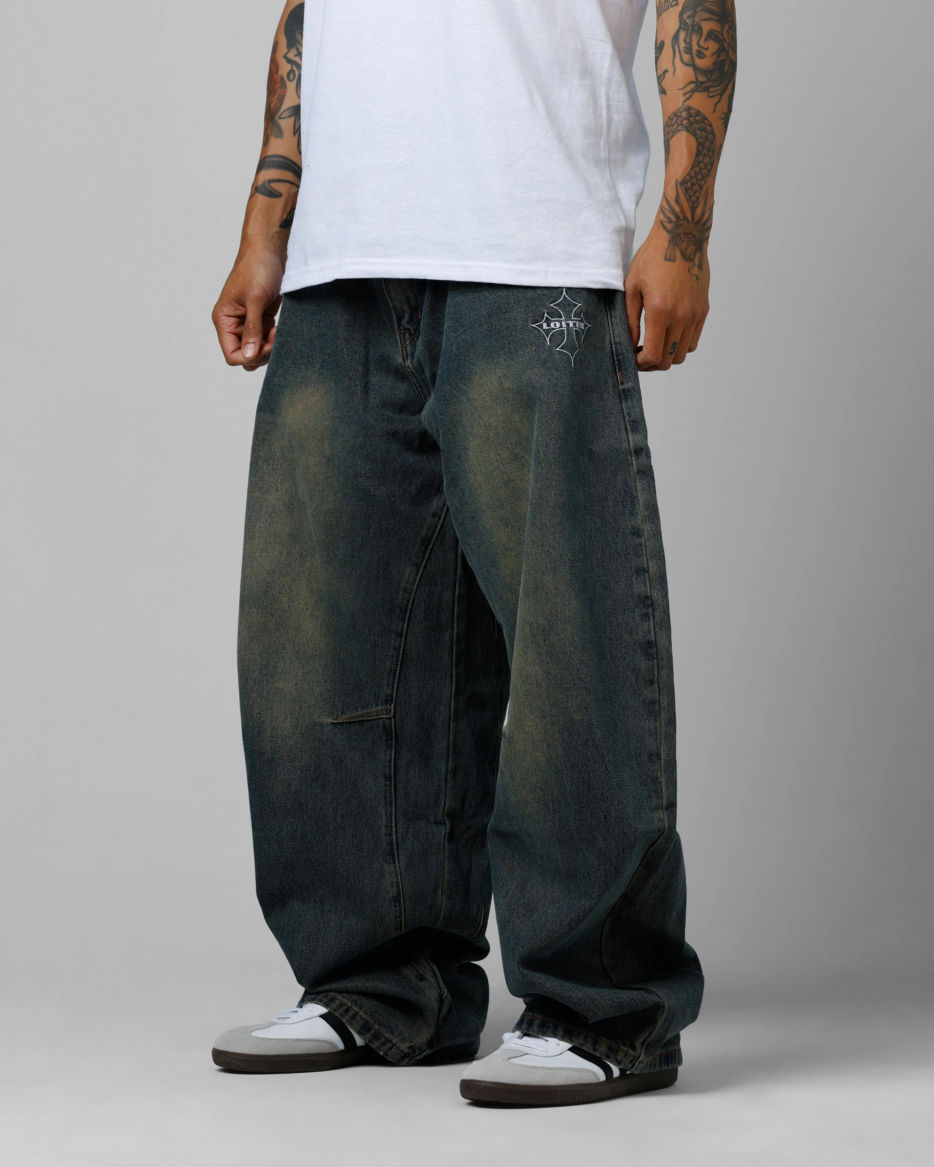 Loiter F-16 Balloon Jeans Dirty Blue sold by Culture Kings product image thumbnail 4
