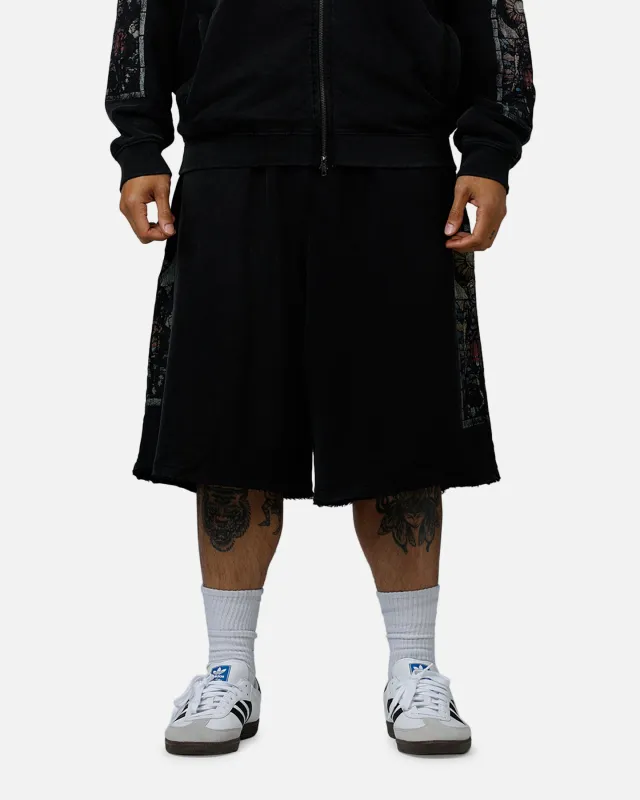 Saint Morta Kingdomcome Baggy Sweat Shorts Vintage Black sold by Culture Kings