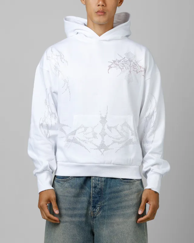 Loiter Opaque Rhinestone Premium Hoodie Off White sold by Culture Kings