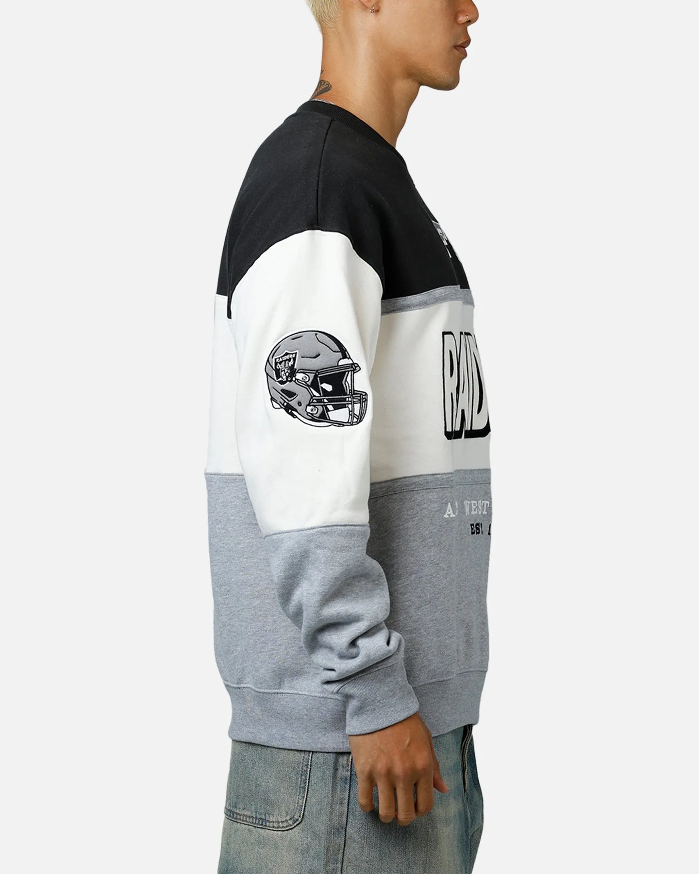 47 Brand Las Vegas Raiders Maximalist Crewneck Black/Grey sold by Culture Kings product image thumbnail 4