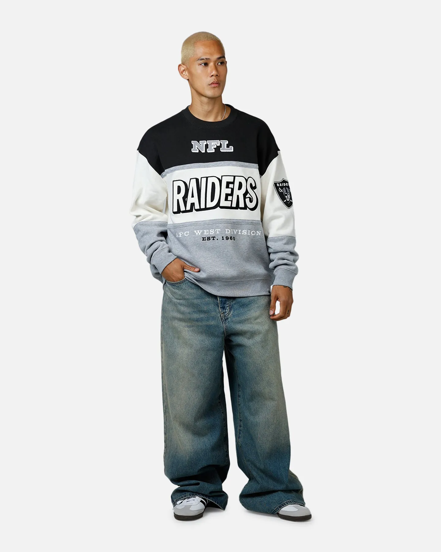 47 Brand Las Vegas Raiders Maximalist Crewneck Black/Grey sold by Culture Kings product image thumbnail 3