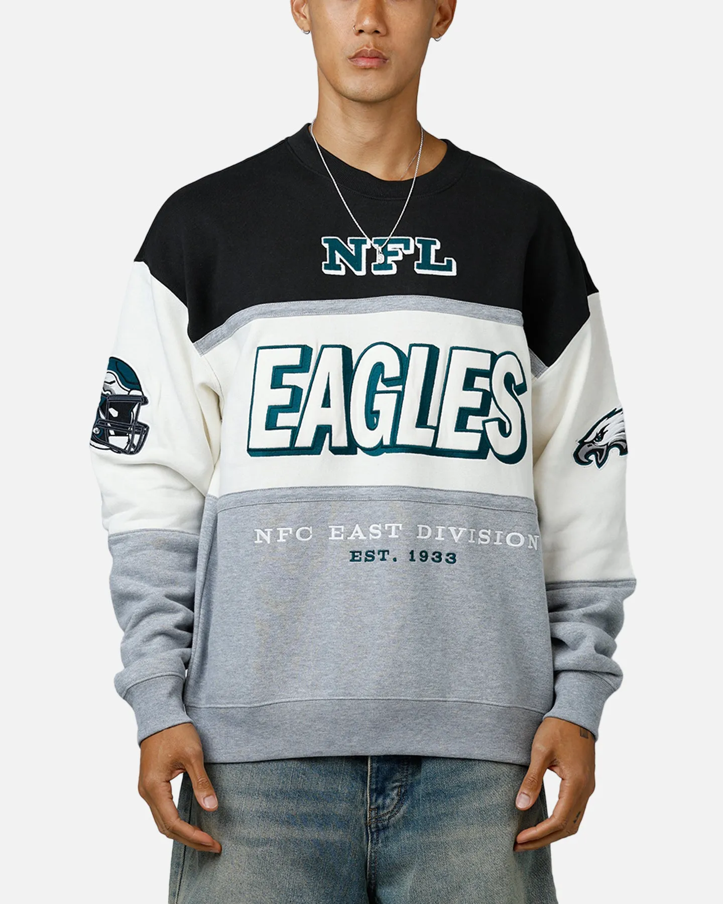 47 Brand Philadelphia Eagles Maximalist Crewneck Black/Green sold by Culture Kings