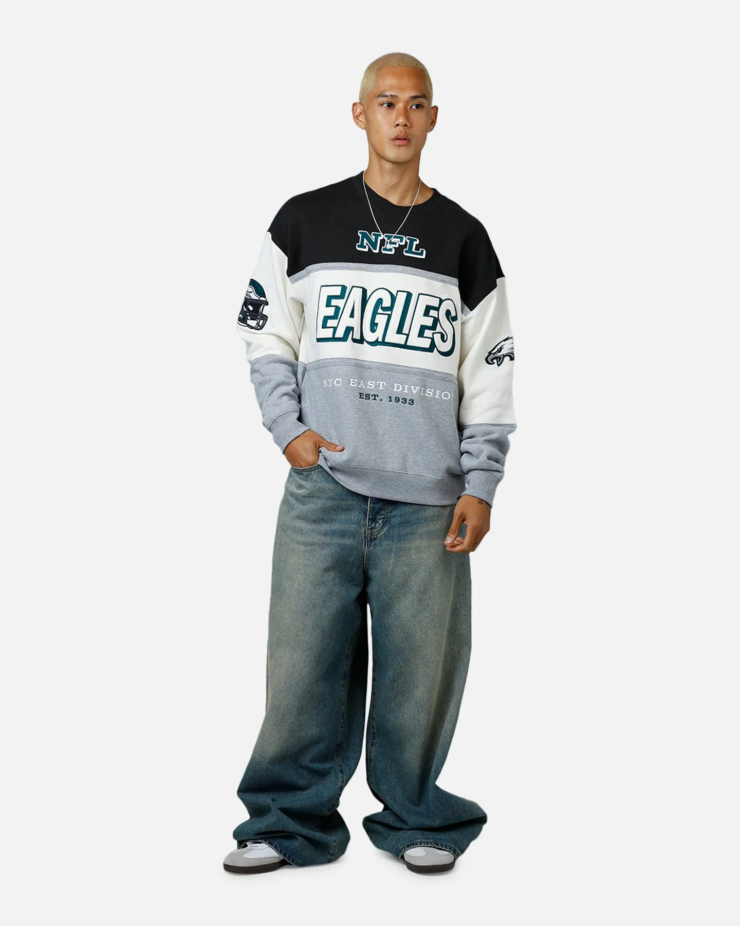 47 Brand Philadelphia Eagles Maximalist Crewneck Black/Green sold by Culture Kings product image thumbnail 3