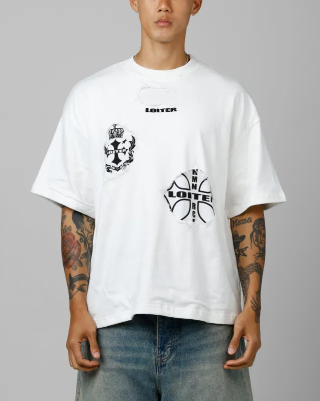 Loiter Destruction T-Shirt Off White sold by Culture Kings