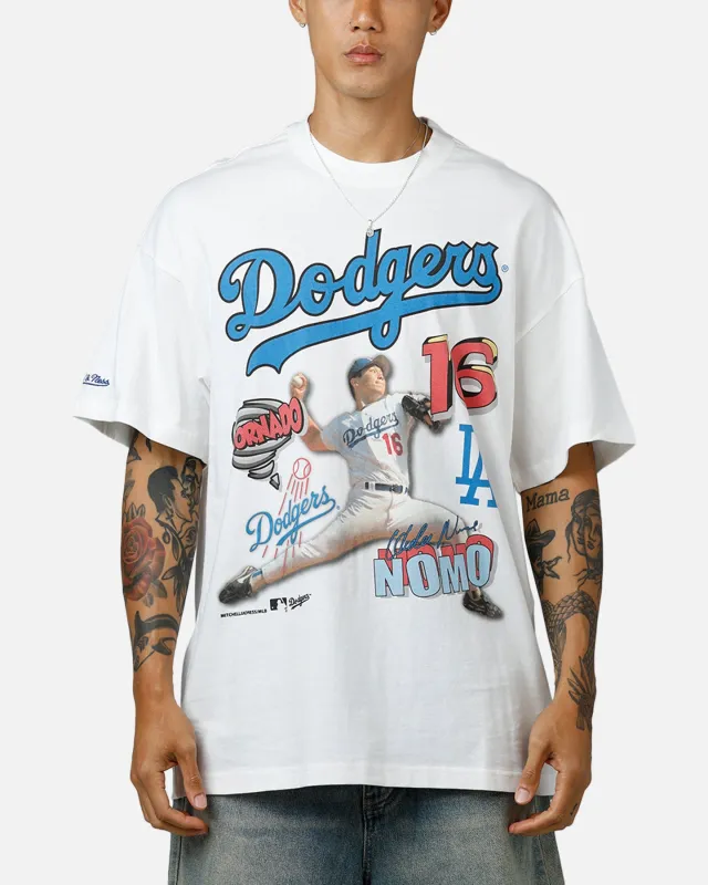 Mitchell & Ness Los Angeles Dodgers Hideo Nomo Tornado T-Shirt Vintage White sold by Culture Kings