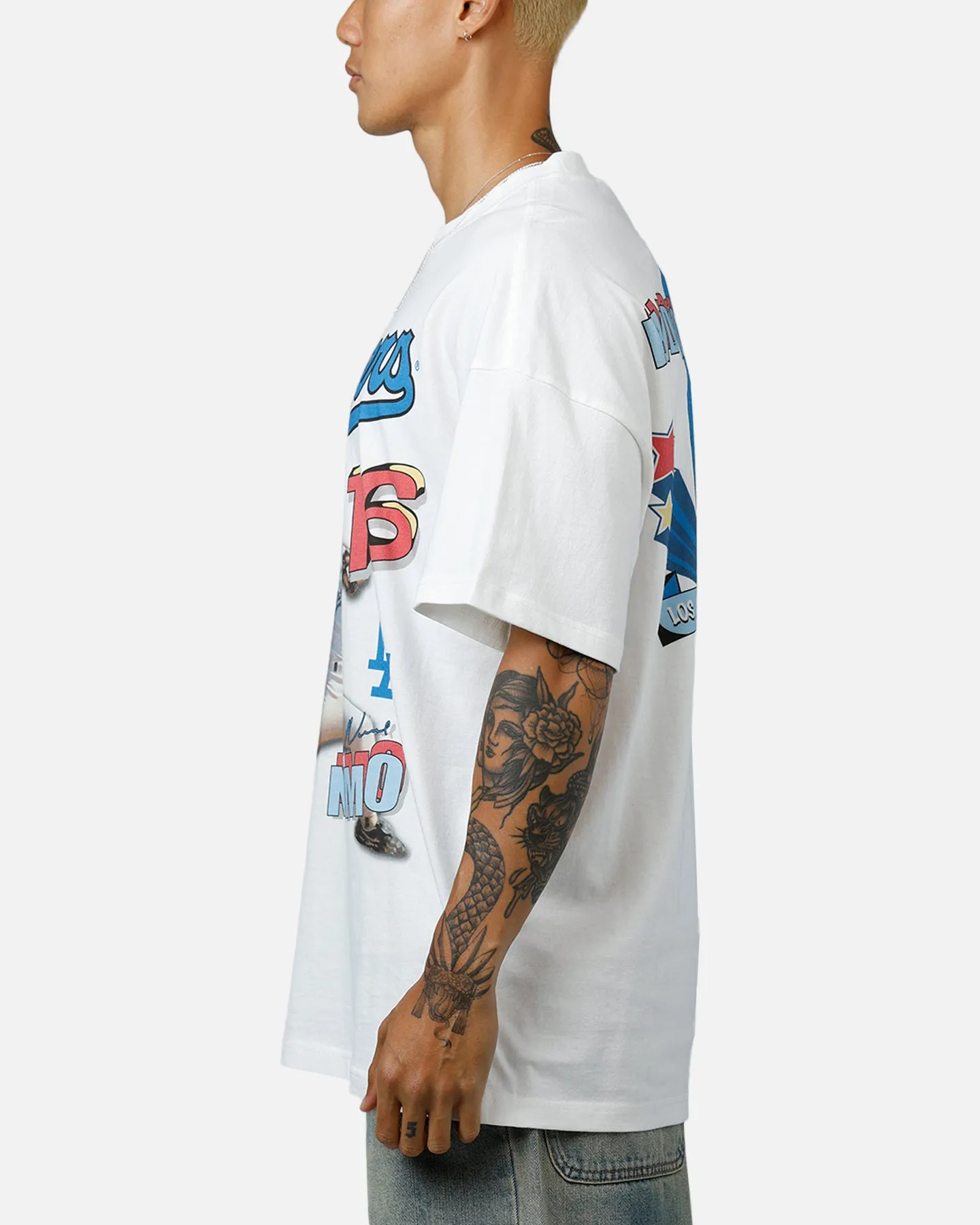 Mitchell & Ness Los Angeles Dodgers Hideo Nomo Tornado T-Shirt Vintage White sold by Culture Kings product image thumbnail 5