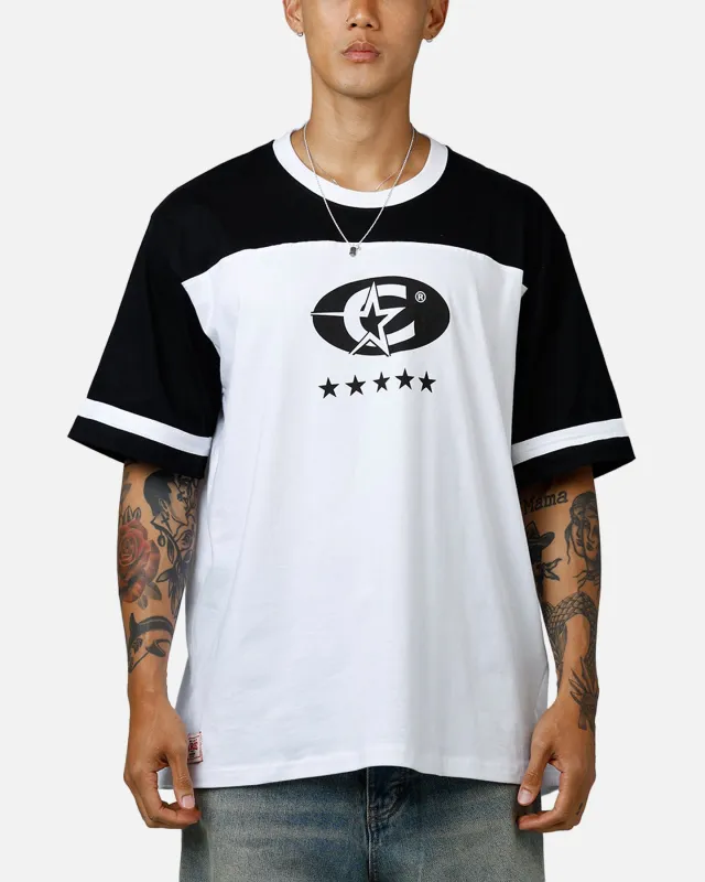 Carre Star Shooter Panelled T-Shirt Black/White sold by Culture Kings