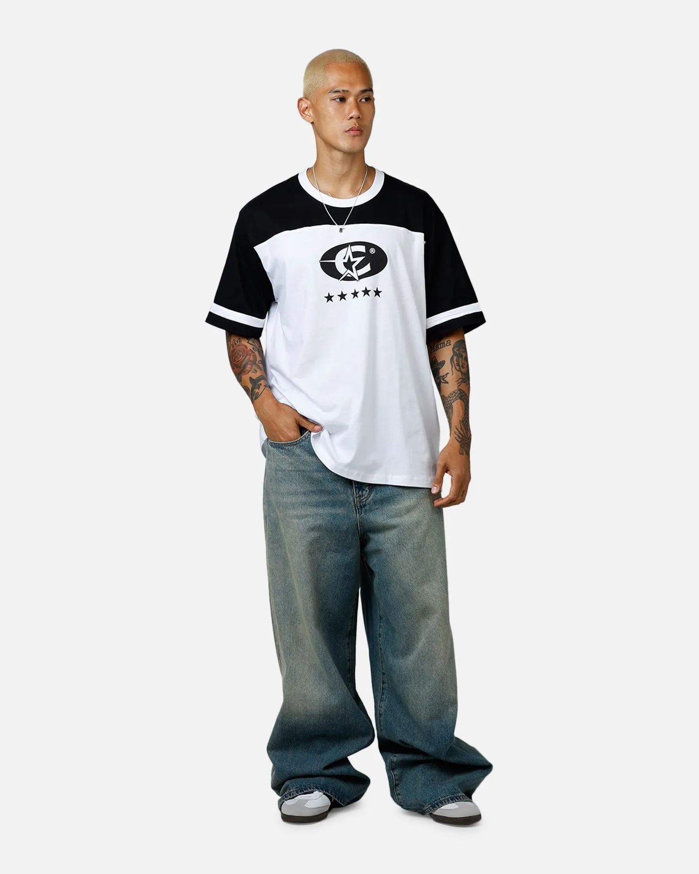 Carre Star Shooter Panelled T-Shirt Black/White sold by Culture Kings product image thumbnail 3
