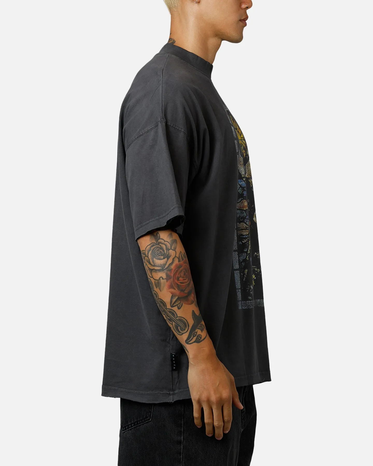 Saint Morta Kingdomcome Boxy T-Shirt Washed Charcoal sold by Culture Kings product image thumbnail 4
