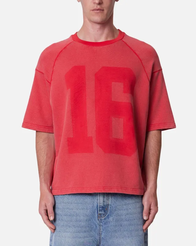 MNML Vintage Raglan Terry Jersey Red sold by Culture Kings