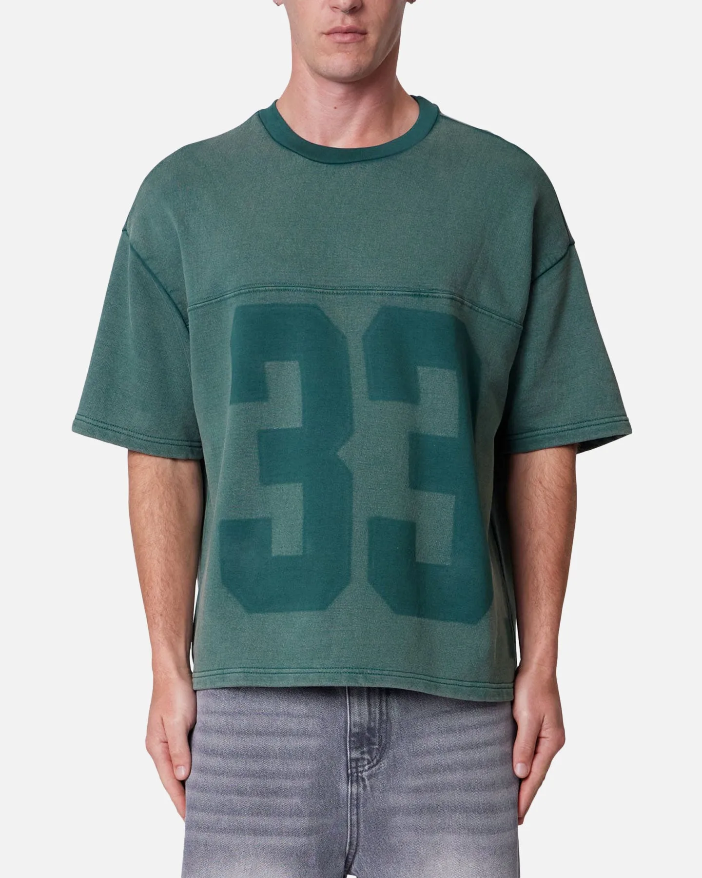 MNML Vintage Raglan Terry Jersey Green sold by Culture Kings
