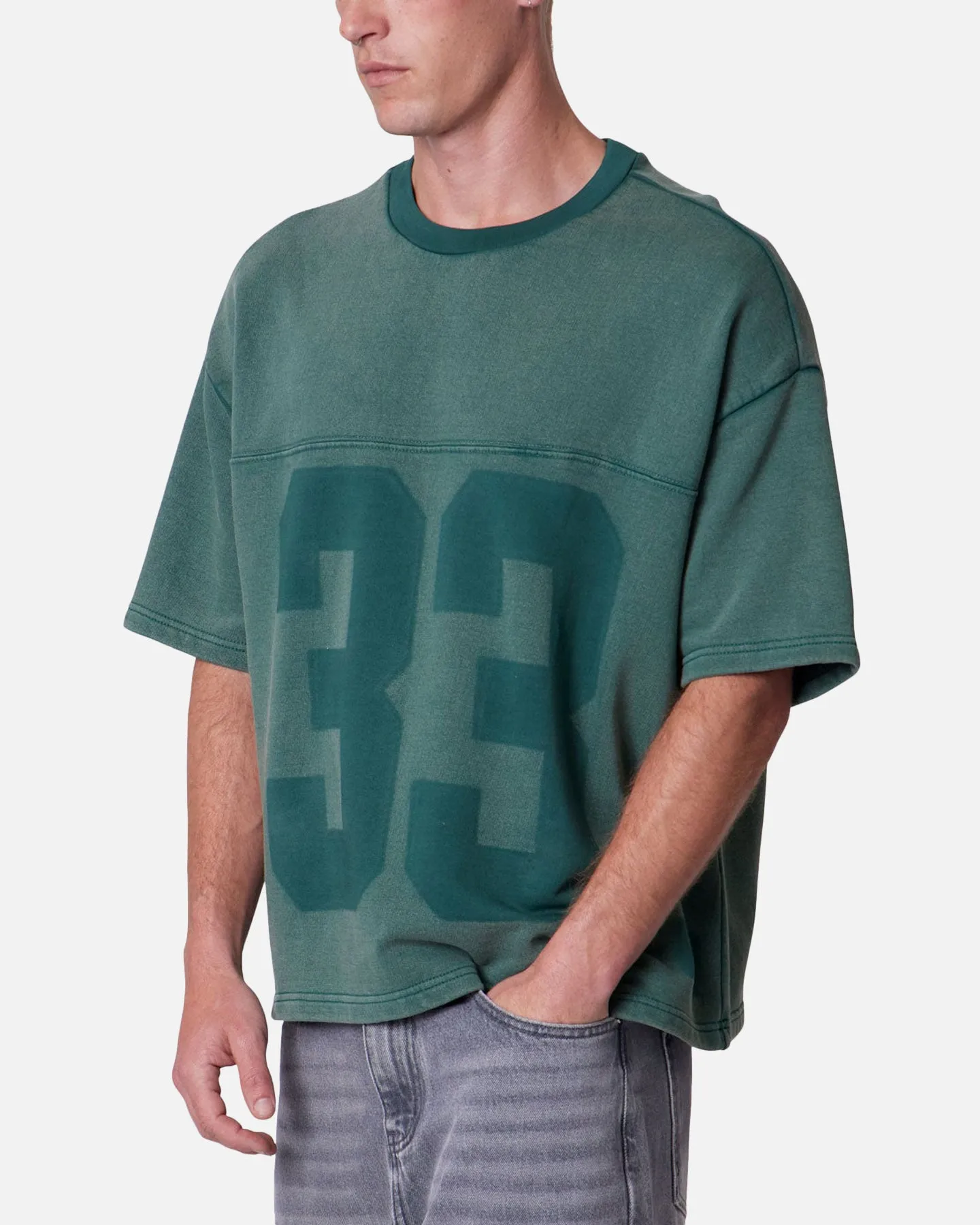MNML Vintage Raglan Terry Jersey Green sold by Culture Kings product image thumbnail 5