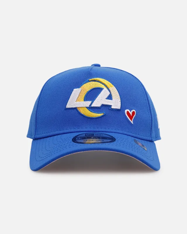 New Era Los Angeles Rams 'Team Color Hearts' 9FORTY A-Frame Snapback Official Team Color sold by Culture Kings