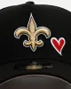 New Era New Orleans Saints 'Team Color Hearts' 9FORTY A-Frame Snapback Official Team Color sold by Culture Kings