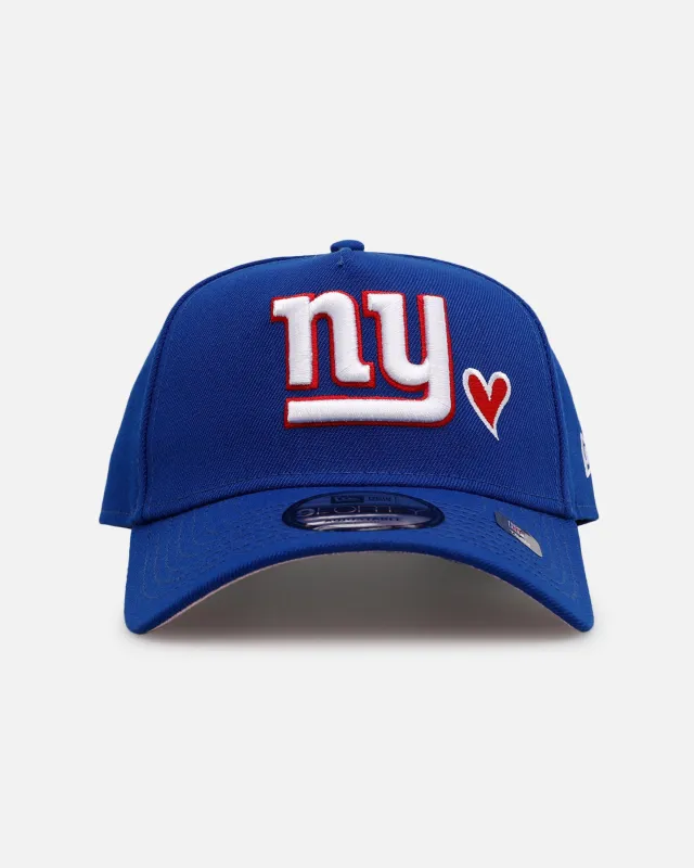 New Era New York Giants 'Team Color Hearts' 9FORTY A-Frame Snapback Official Team Color sold by Culture Kings