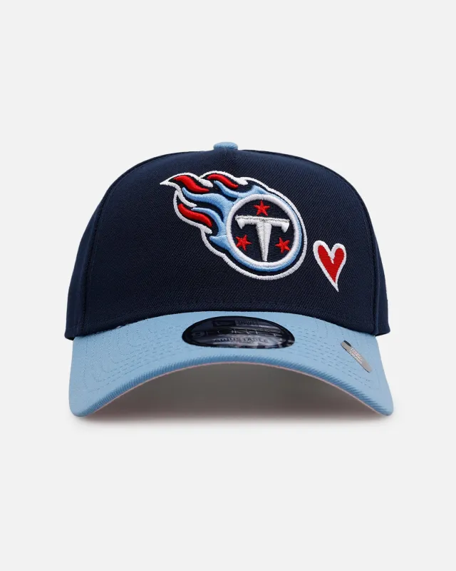 New Era Tennessee Titans 'Team Color Hearts' 9FORTY A-Frame Snapback Official Team Color sold by Culture Kings