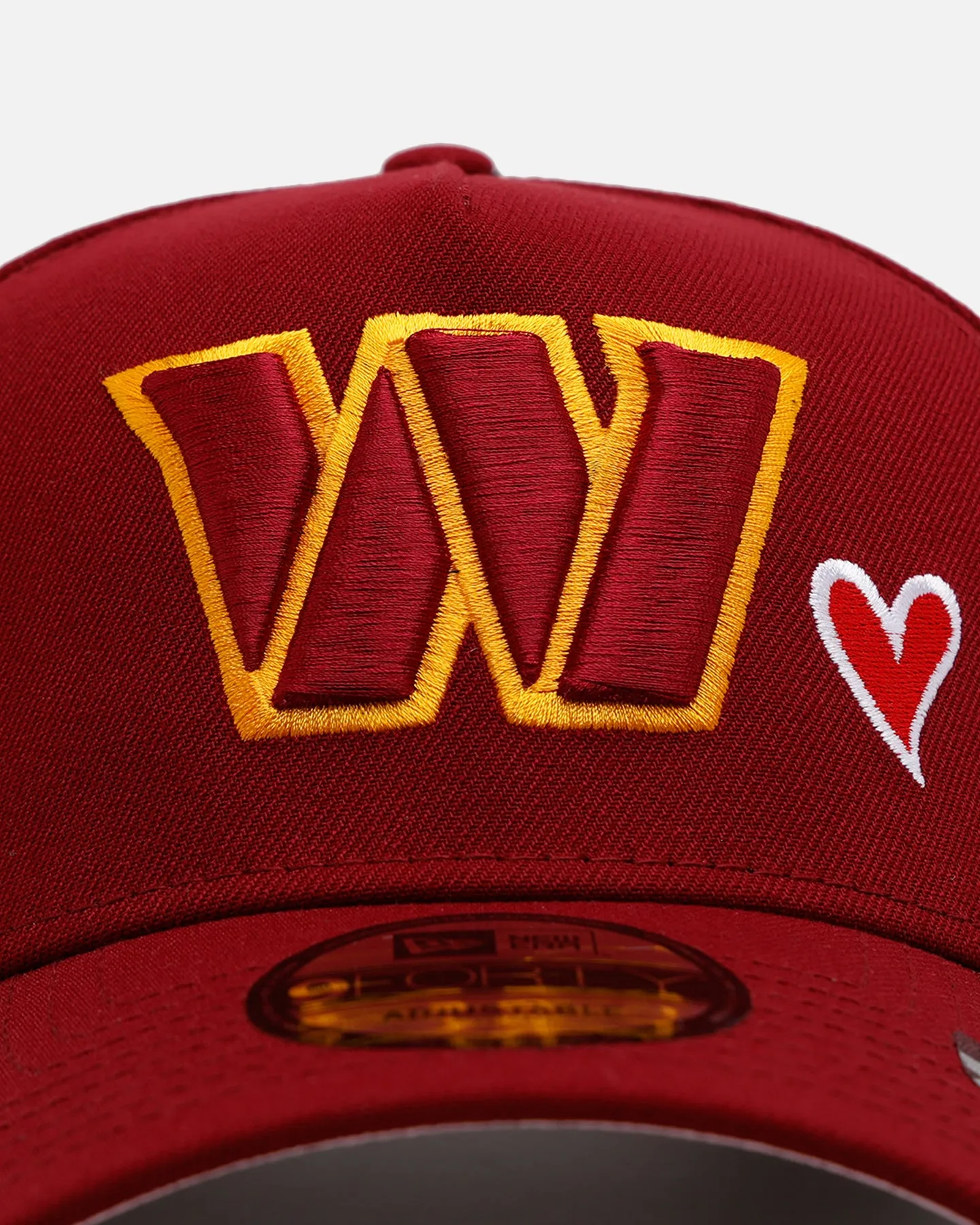 New Era Washington Commanders 'Team Color Hearts' 9FORTY A-Frame Snapback Official Team Color sold by Culture Kings product image thumbnail 5