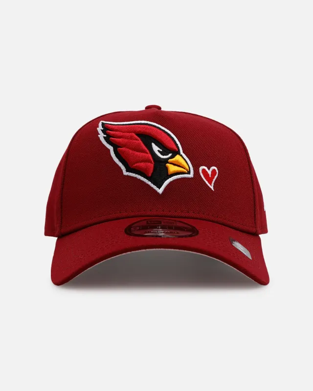 New Era Arizona Cardinals 'Team Color Hearts' 9FORTY A-Frame Snapback Official Team Color sold by Culture Kings
