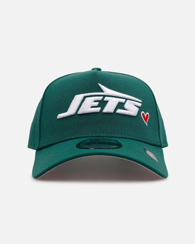 New Era New York Jets 'Team Color Hearts' 9FORTY A-Frame Snapback Official Team Color sold by Culture Kings