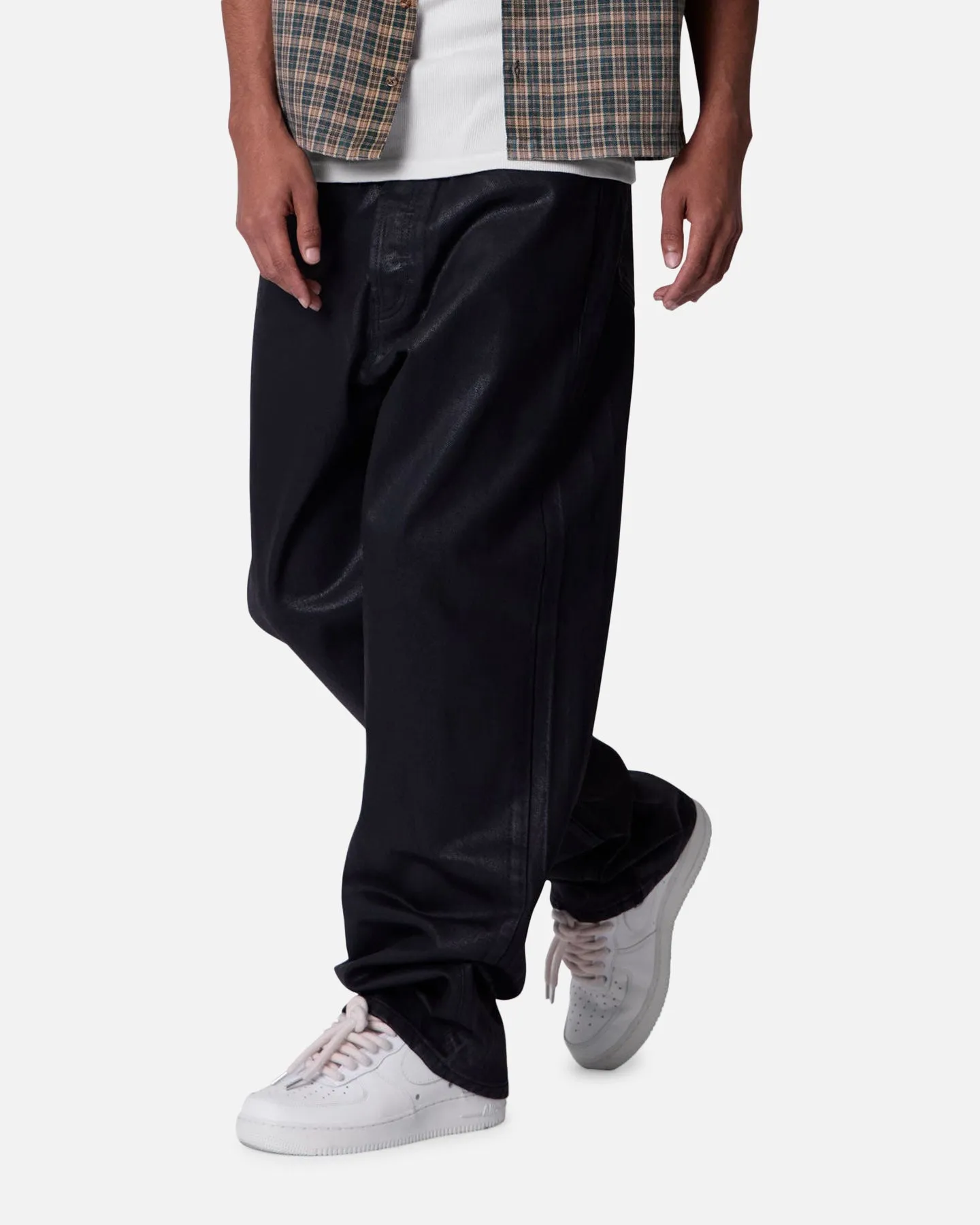 MNML Ultra Baggy Jeans Waxed Black sold by Culture Kings product image thumbnail 5