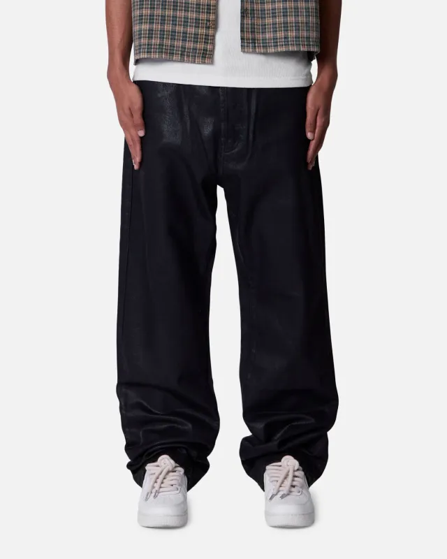 MNML Ultra Baggy Jeans Waxed Black sold by Culture Kings