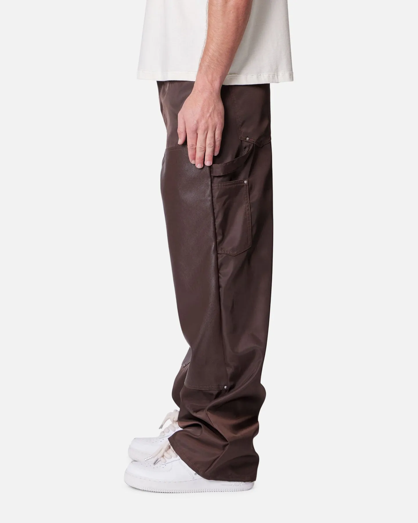 MNML Baggy Nylon Carpenter Pants Brown sold by Culture Kings product image thumbnail 3