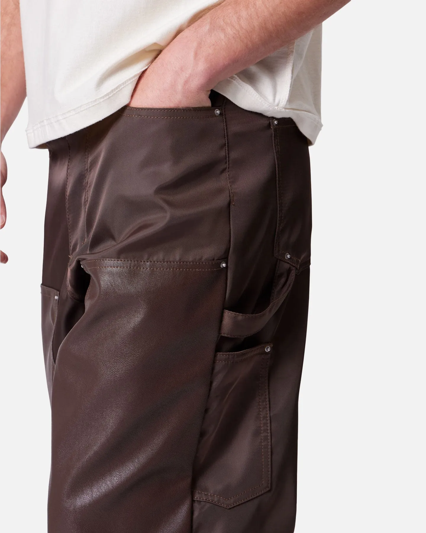 MNML Baggy Nylon Carpenter Pants Brown sold by Culture Kings product image thumbnail 5