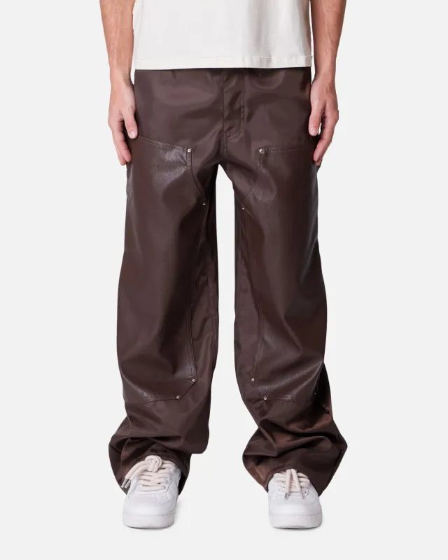 MNML Baggy Nylon Carpenter Pants Brown sold by Culture Kings