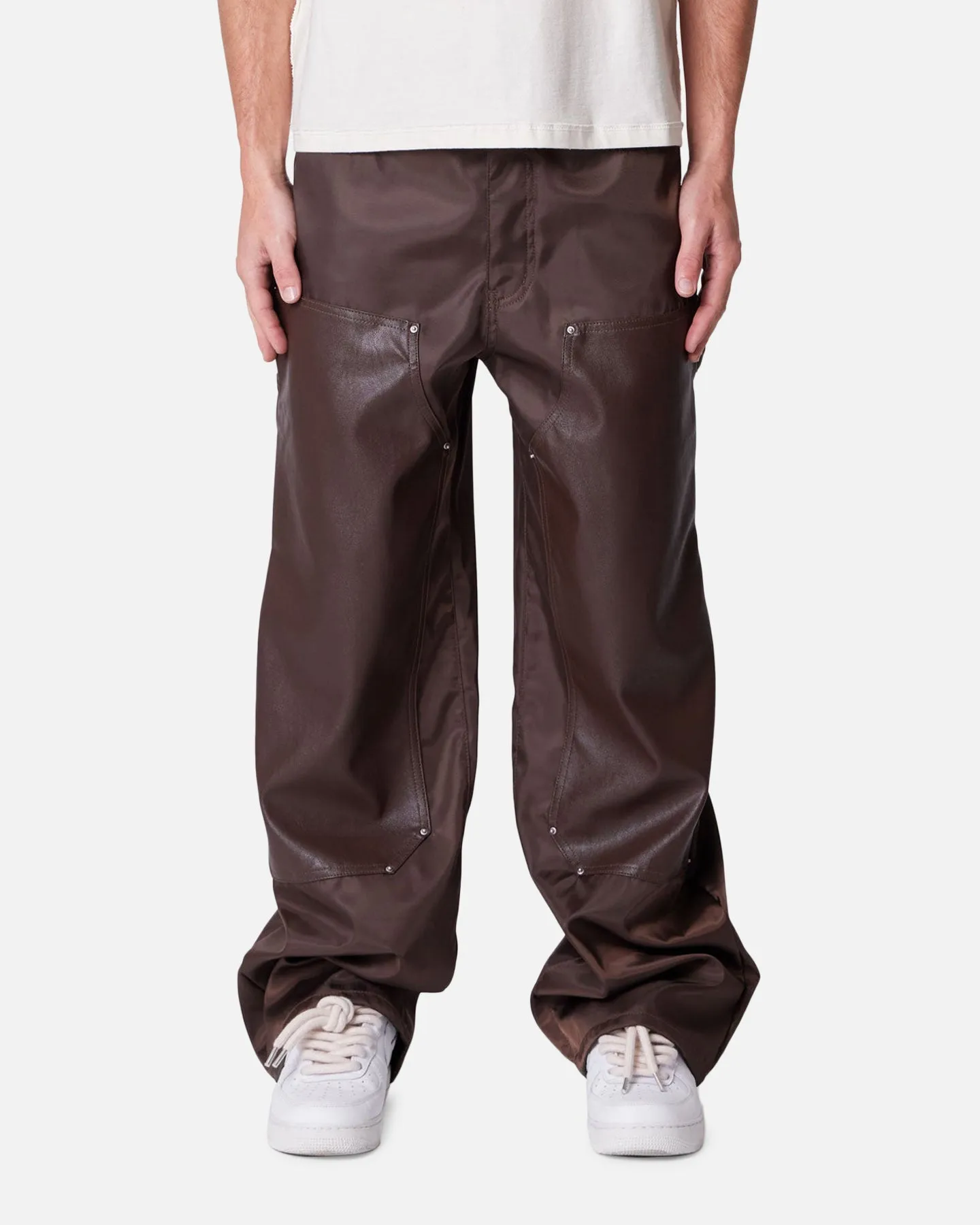 MNML Baggy Nylon Carpenter Pants Brown sold by Culture Kings