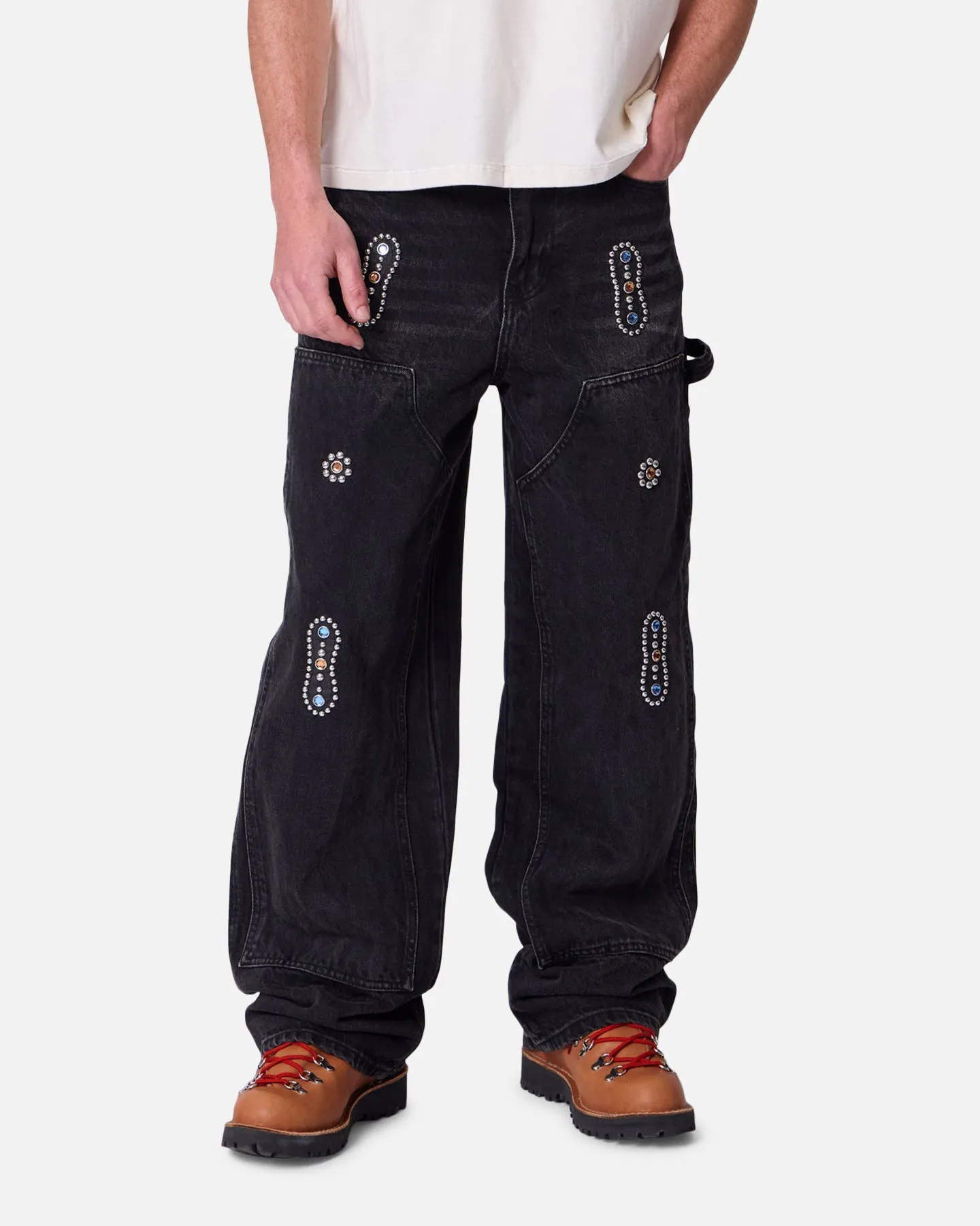MNML Ultra Baggy Western Jewel Jeans Washed Black sold by Culture Kings product image thumbnail 5