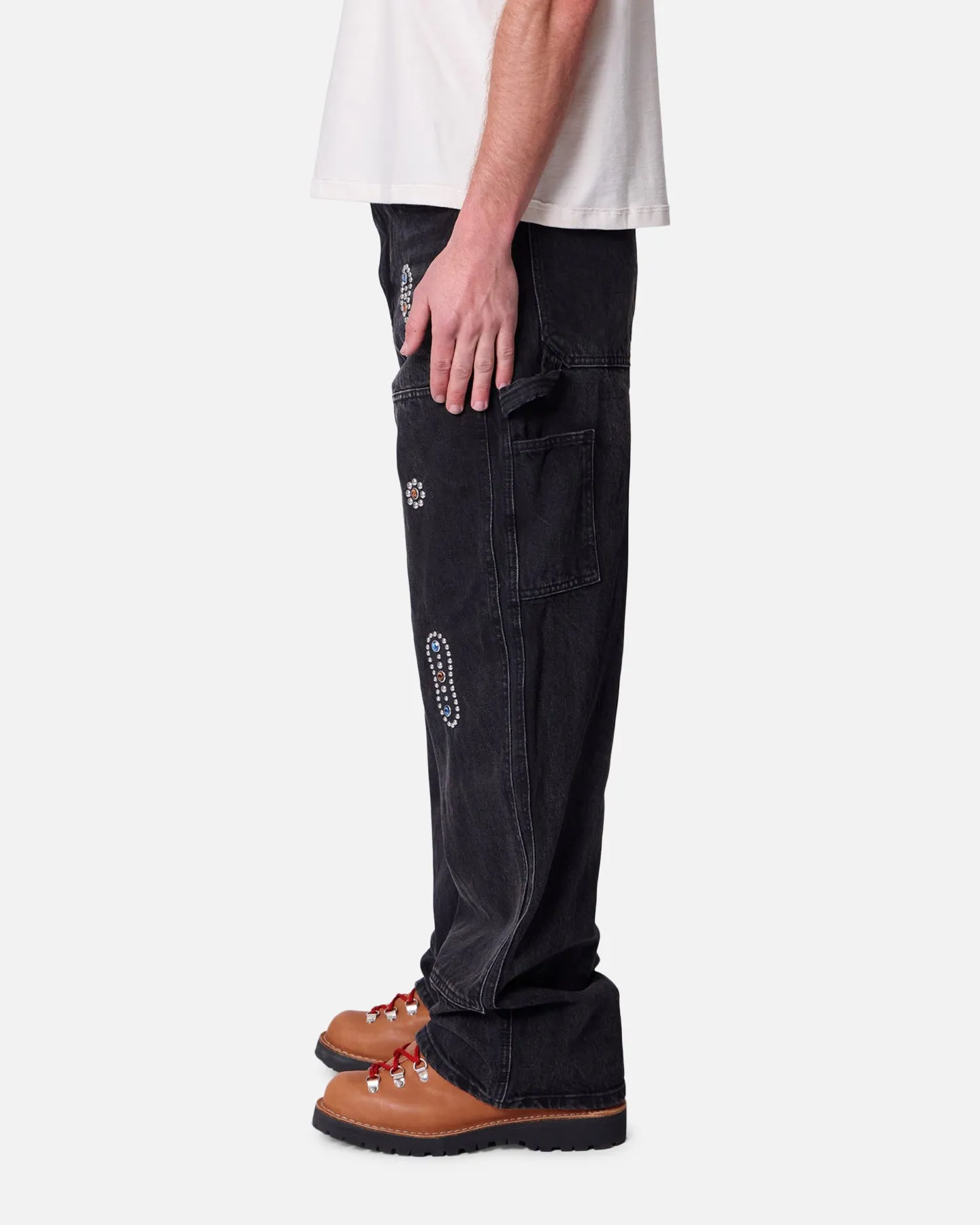 MNML Ultra Baggy Western Jewel Jeans Washed Black sold by Culture Kings product image thumbnail 3