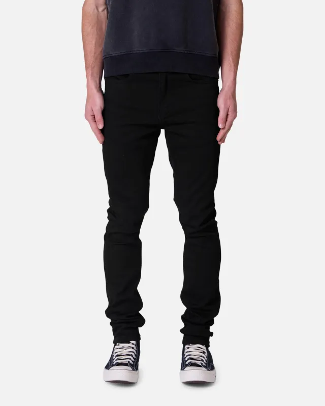 MNML Skinny Raw Jeans Rinsed Black sold by Culture Kings
