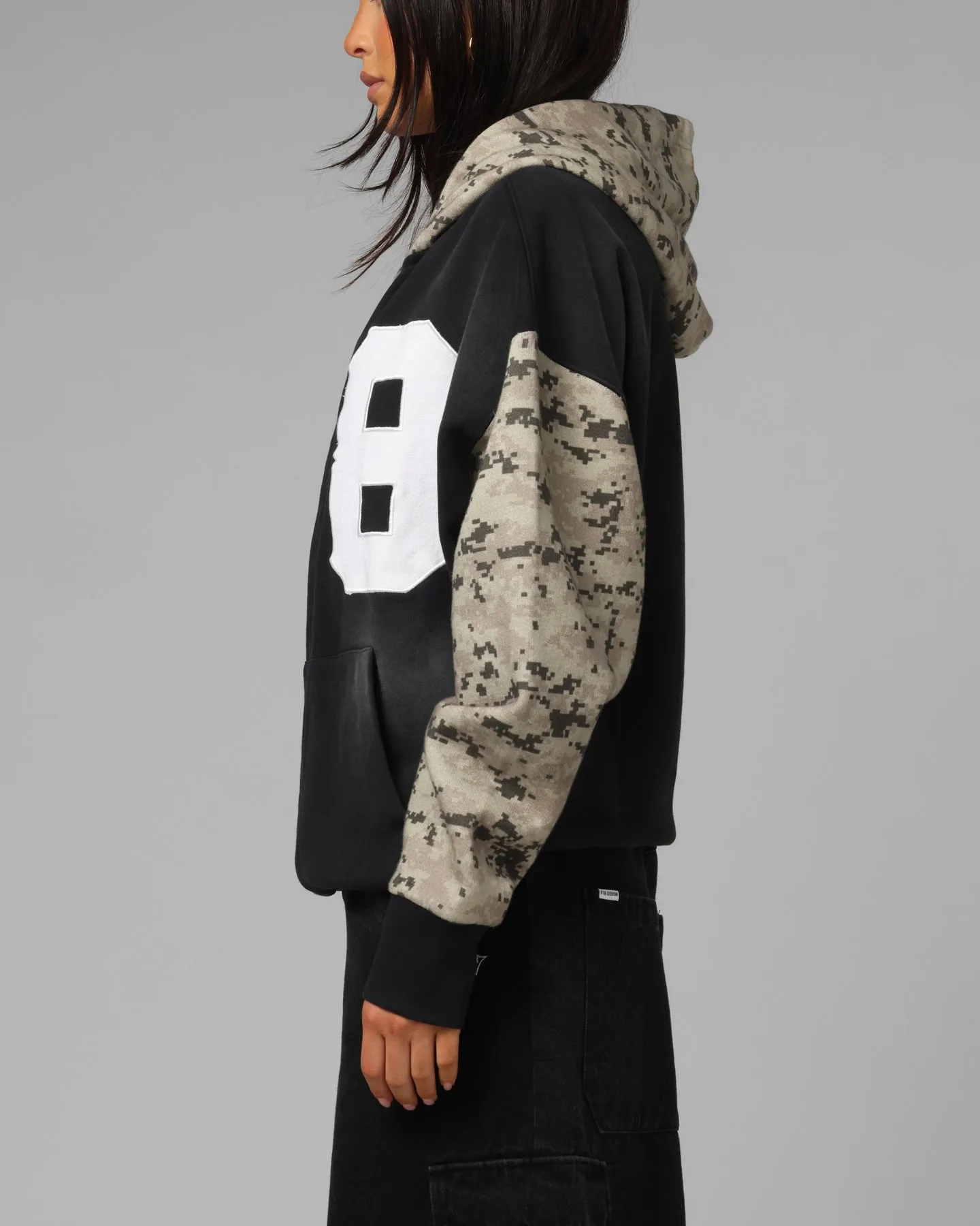 Loiter Cosmos Zip Hoodie Black/Camo sold by Culture Kings product image thumbnail 5