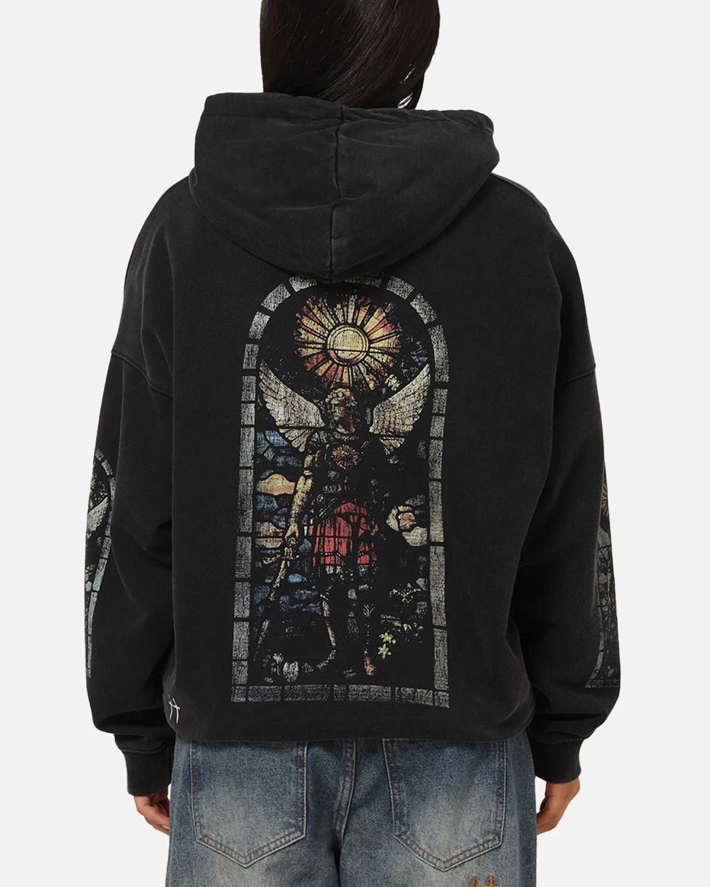 Saint Morta Kingdomcome Boxy Zip Hoodie Black sold by Culture Kings