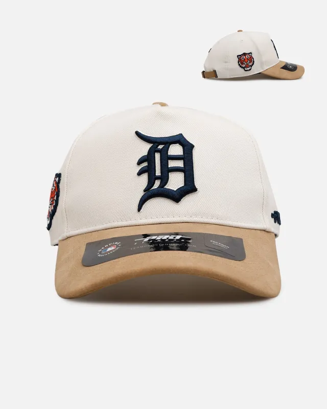 Pro Standard Detroit Tigers 'Signature Suede' Pro Pinch Strapback Eggshell sold by Culture Kings