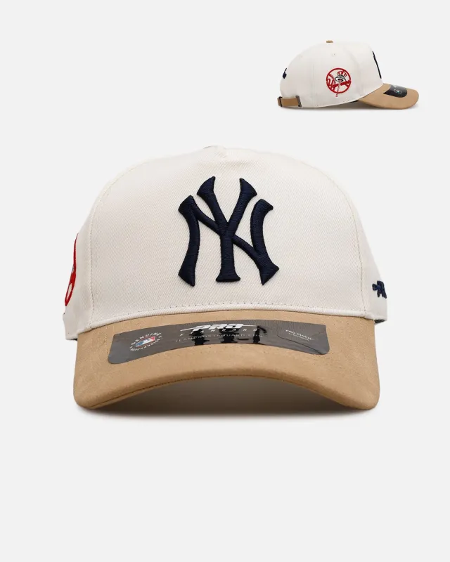 Pro Standard New York Yankees 'Signature Suede' Pro Pinch Strapback Eggshell sold by Culture Kings