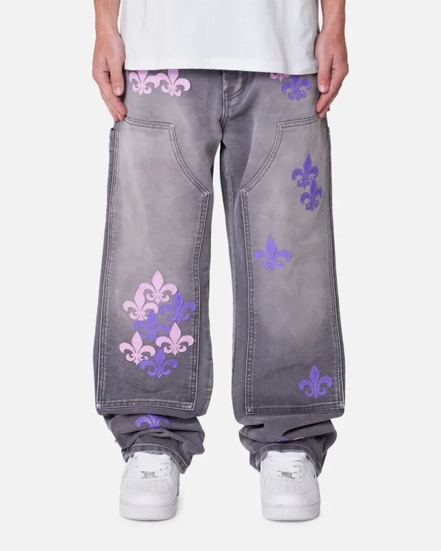 MNML Ultra Baggy Fleur Carpenter Pants Grey sold by Culture Kings