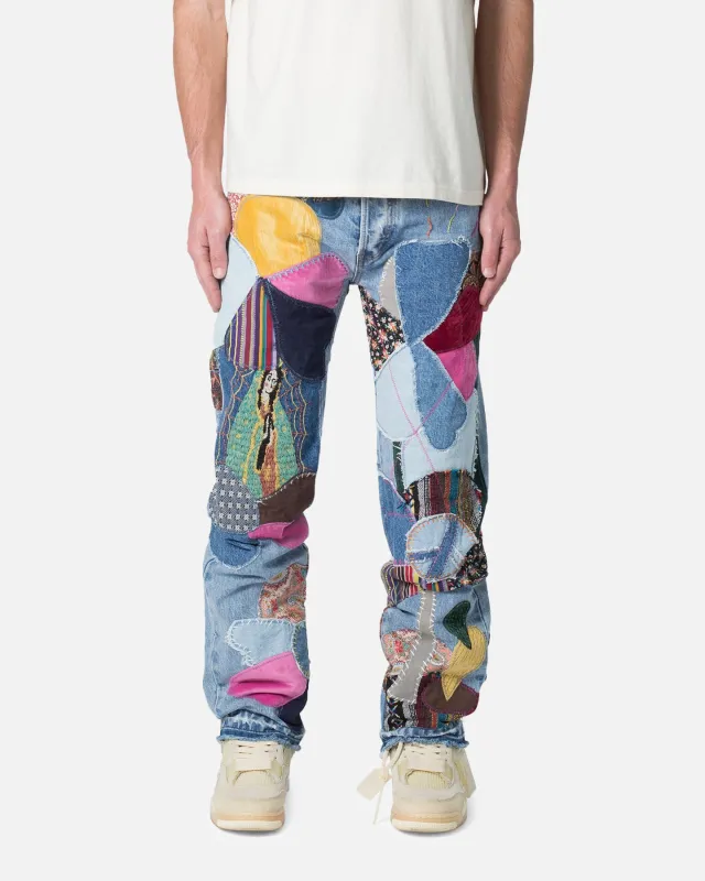 MNML Straight Patchwork Jeans Multi sold by Culture Kings