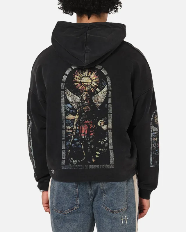 Saint Morta Kingdomcome Boxy Zip Hoodie Black sold by Culture Kings