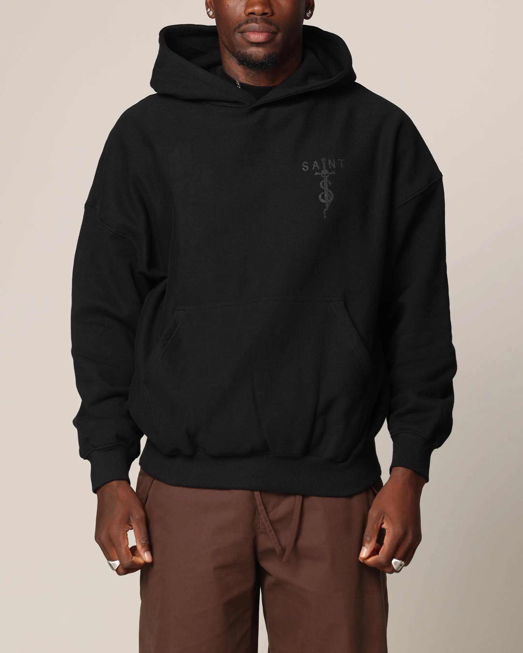 Saint Morta Daggers Premium Hoodie Black/Black sold by Culture Kings product image thumbnail 2