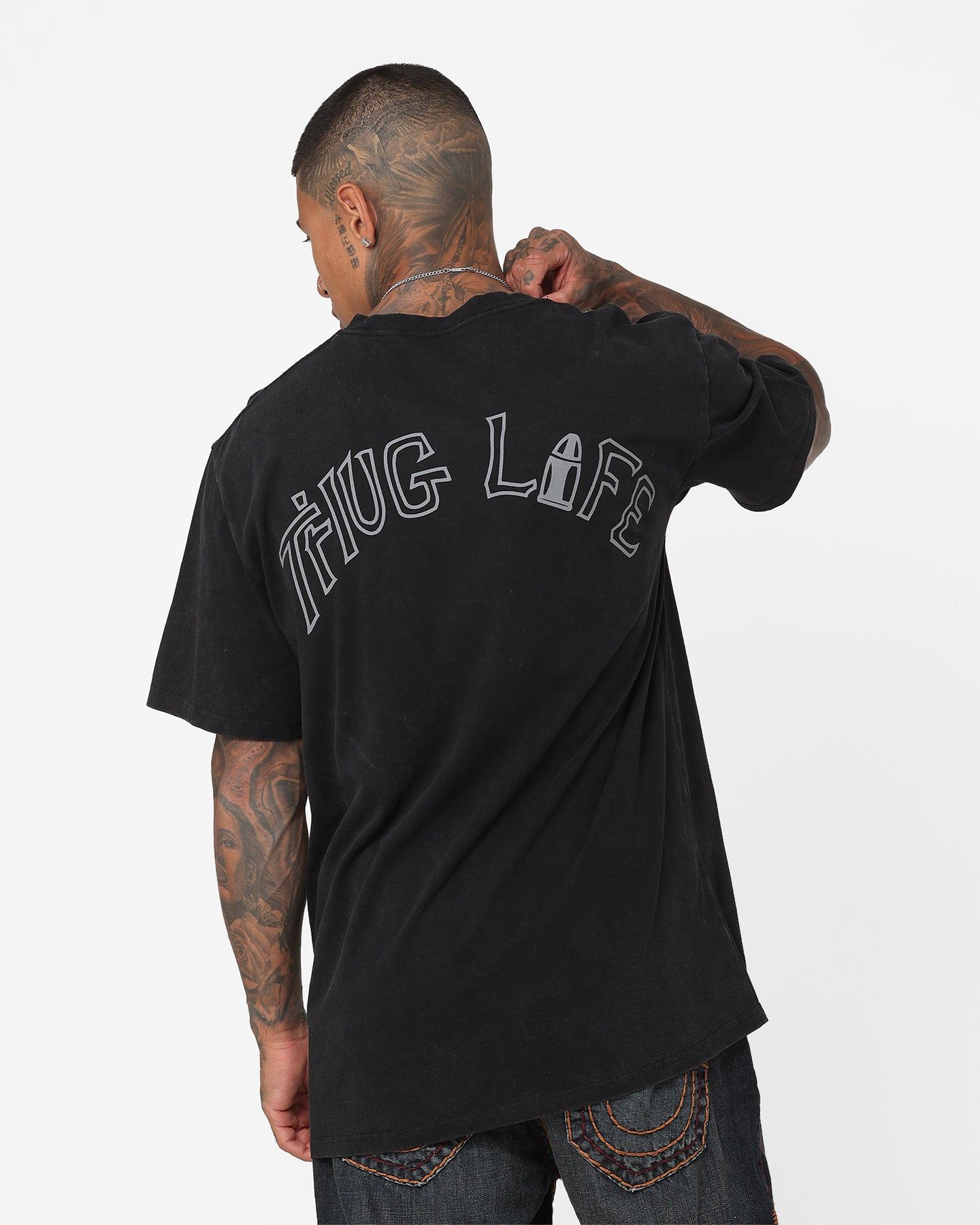 Tupac Thug Life T-Shirt Washed Black sold by Culture Kings product image thumbnail 2