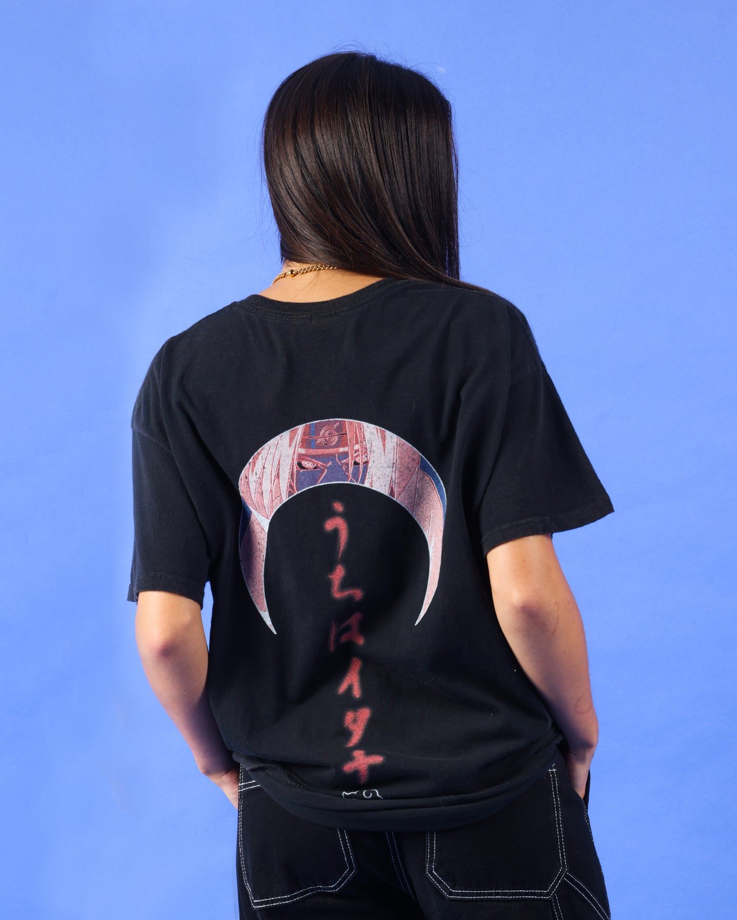 Goat Crew X Naruto Itachi Uchiha Premium Vintage T-Shirt Vintage Black sold by Culture Kings product image thumbnail 7