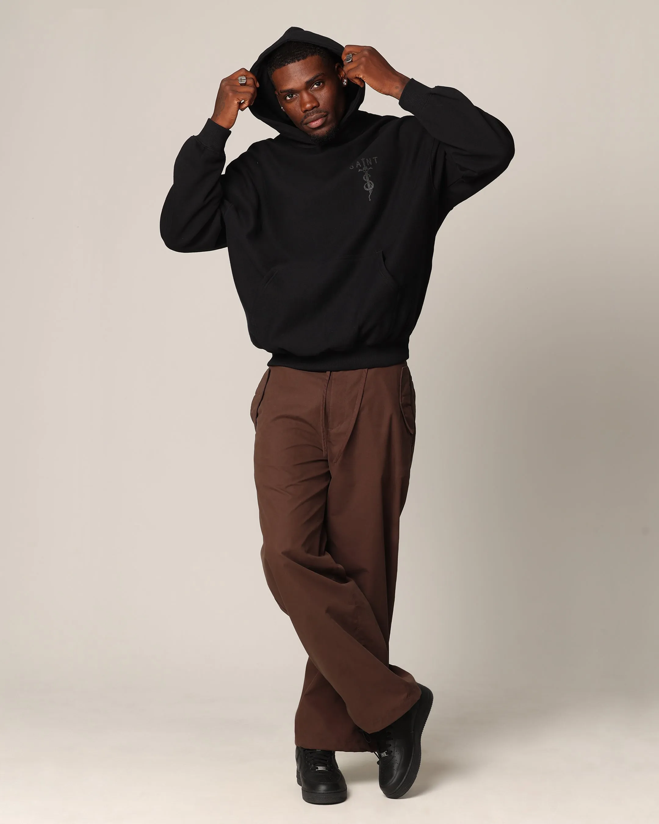 Saint Morta Daggers Premium Hoodie Black/Black sold by Culture Kings product image thumbnail 3