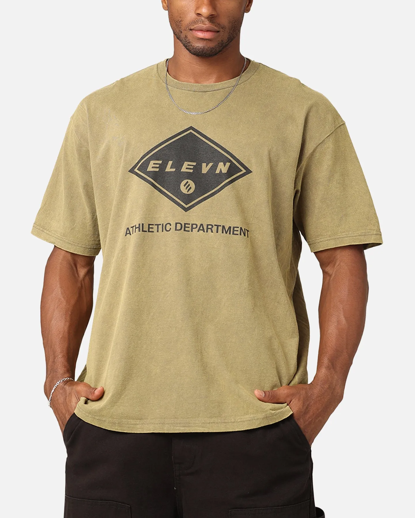 Elevn Clothing Co Athletic Department T-Shirt Khaki sold by Culture Kings