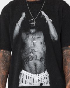 Tupac Thug Life T-Shirt Washed Black sold by Culture Kings