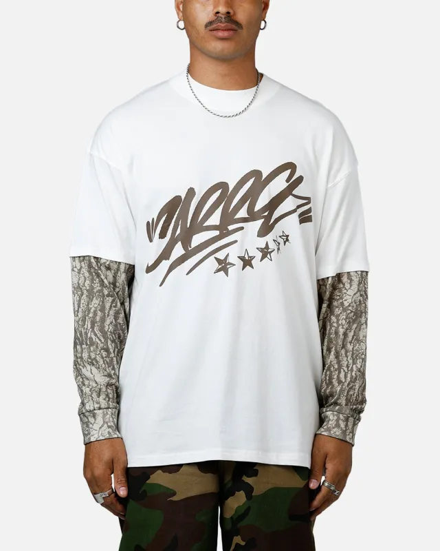 Carre Graffiti Layered Long Sleeve T-Shirt Off White sold by Culture Kings