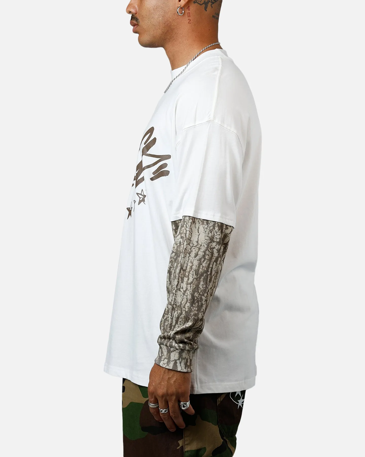 Carre Graffiti Layered Long Sleeve T-Shirt Off White sold by Culture Kings product image thumbnail 5